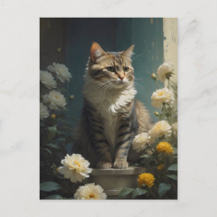 kattmålning vykort