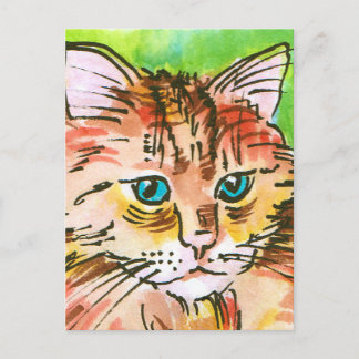 Kattmålning Vykort