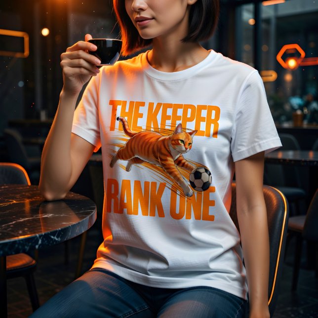 Kattmålvakts-T-shirt – Roligt Fotbollpresent T Shirt (Skapare uppladdad)