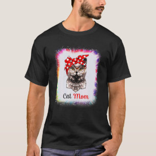 Kattmamma Älskar R Pappa Pojke Flicka Ie Färgämne T Shirt