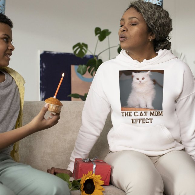 Kattmamma Ash Och Anpassad Brun Text Anpassad Husd T Shirt (Skapare uppladdad)