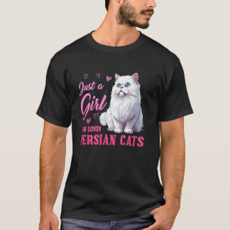 Kattmamma BARA EN TJEJE OCH HENNES PERSERKATTER Ro T Shirt