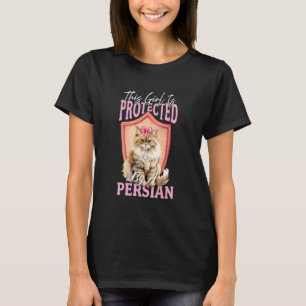Kattmamma DENNA Flicka ÄR SKYDAD AV EN PERSISK KAT T Shirt