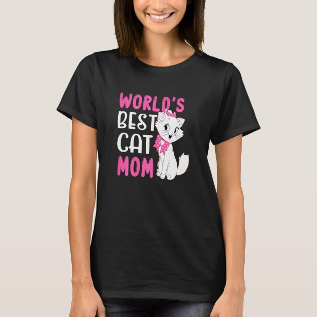 Kattmamma design t shirt (Framsida)