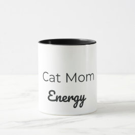 Kattmamma Energimugg | Söt Kattälskare Kaffe Kopp