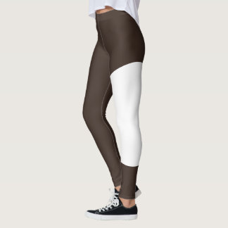 Kattmamma Espresso Brun Svart Anpassad Text Leggings