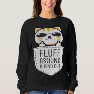 Kattmamma Fluffa runt och ta reda på Kattpappa Kat T Shirt