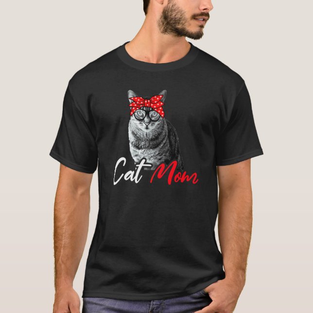 Kattmamma För Katt För Mors Dag 1 T Shirt (Framsida)