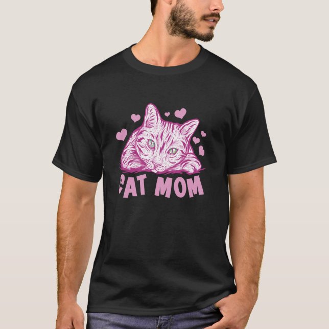 Kattmamma, galen kattmamma t shirt (Framsida)
