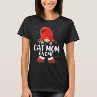 Kattmamma Gnome Buffalo Rutig Matchande Familj Jul T Shirt