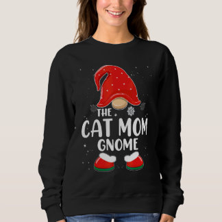 Kattmamma Gnome Buffalo-rutig Matchande Familj Jul T Shirt