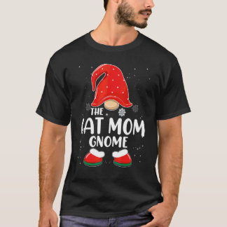 Kattmamma Gnome Buffalo-rutig Matchande Familj Jul T Shirt