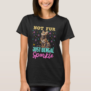 Kattmamma INTE PÄLS BARA BENGAL GNISTRA Rolig Beng T Shirt