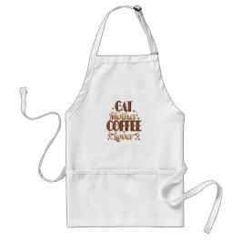 Kattmamma kaffefantast förkläde