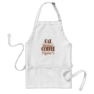 Kattmamma kaffefantast förkläde