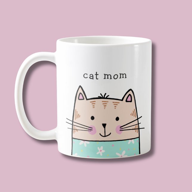 Kattmamma Kaffemugg (Cat mom pet lover animal lover coffee mug)