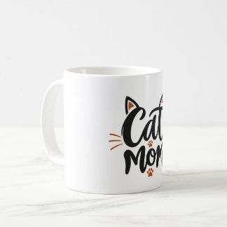 Kattmamma kaffemugg – Elegant KATTMAMMA-typografi