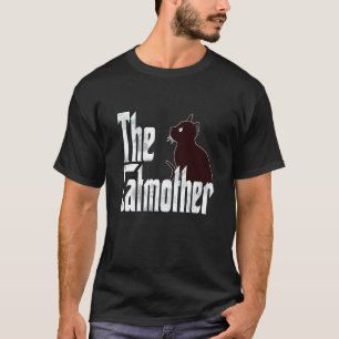 Kattmamma Kattemor Galen Svart Kattmamma Kitty Mam T Shirt