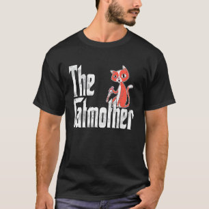 Kattmamma Kattmoder Galen Kniv Katt Mamma Kattmamm T Shirt