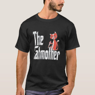 Kattmamma Kattmoder Galen Kniv Katt Mor Kattmamma T Shirt