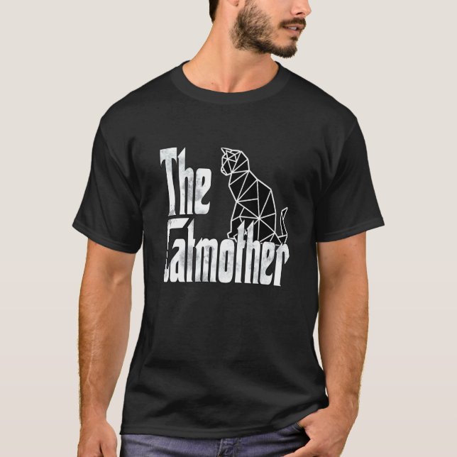 Kattmamma Kattmoder Polygon Kattmamma Kattmamma   T Shirt (Framsida)