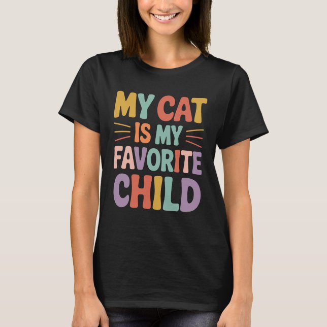 Kattmamma Kattpappa T Shirt (Framsida)