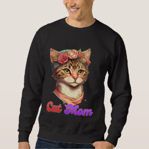 Kattmamma Mamma Kitty Kattunge Mamma Mors dag 1 Lång Ärmad Tröja