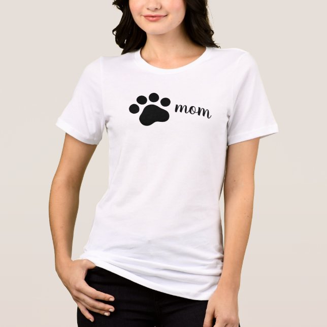 Kattmamma Minimalist Enkel T Shirt (Framsida)