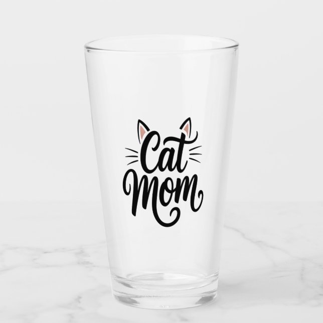 Kattmamma Morrhår och öron Glaskopp (Framsida)