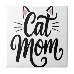 Kattmamma Morrhår och öron Kakelplatta