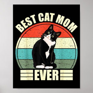 Kattmamma någonsin t-shirt rolig mors dag ca  poster