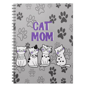 Kattmamma och tass anteckningsbok