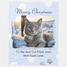 Kattmamma Personlig Djur Foto Jul