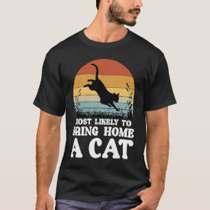 Kattmamma som troligast tar hem en katt t shirt