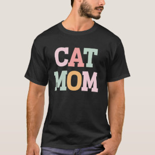 Kattmamma Söt Kattälskare Kattmamma Kattdjur Husdj T Shirt