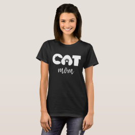 Kattmamma T-shirt – Söt pow med bokstav katt