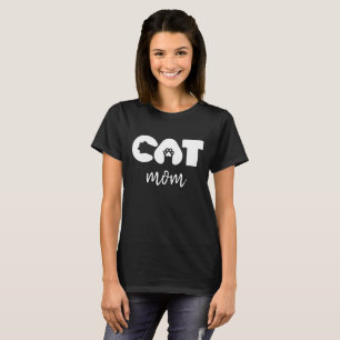Kattmamma T-shirt – Söt pow med bokstav katt