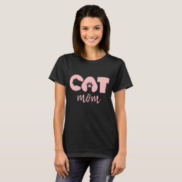 Kattmamma T-shirt – Söt pow med bokstav katt