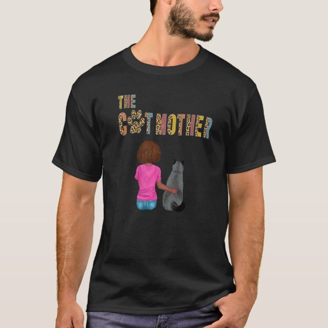 Kattmamman Briter Korthår Katt Mor Katt T Shirt (Framsida)