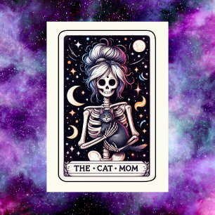 Kattmamman Tarotkort Morsdagsskelett Kort