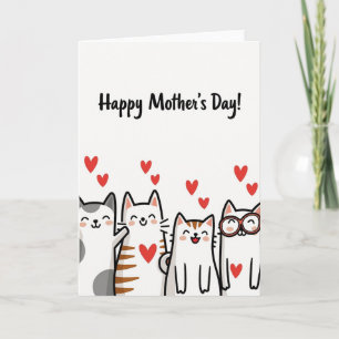 Kattmammans Dag Kärlekskort Kort