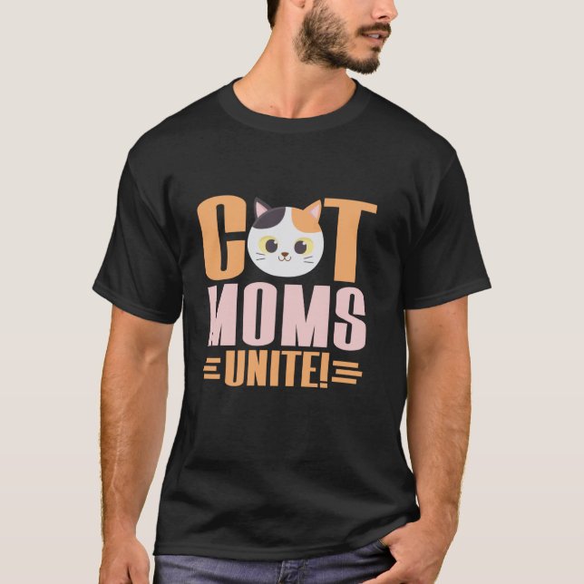 Kattmammor förenar kattmamma t shirt (Framsida)
