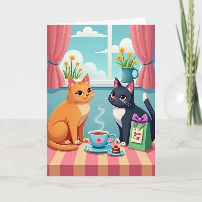Kattmammornas Dag Firande Kort (Framsida)