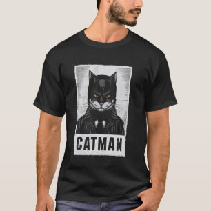 Kattman Katt Kostym Kattdjur Cool T Shirt