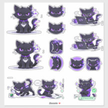 Kattmaskotsticker