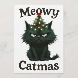 Kattmerry Julstämning sur katt Inbjudningar