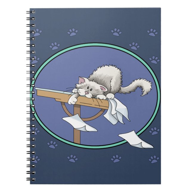 Kattmischief mönster anteckningsbok (Framsidan)