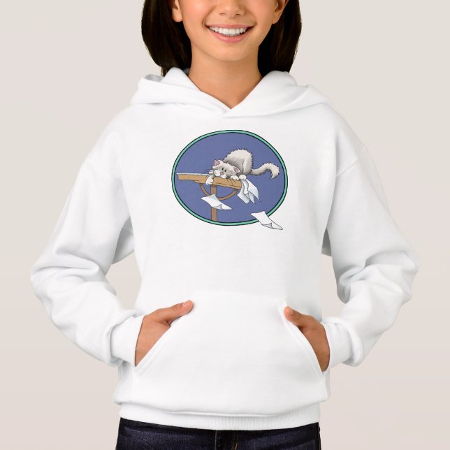 Kattmischief-mönster T Shirt (Framsida)