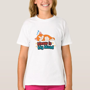 Kattmjao Är Mitt Humör Rolig Katt T Shirt