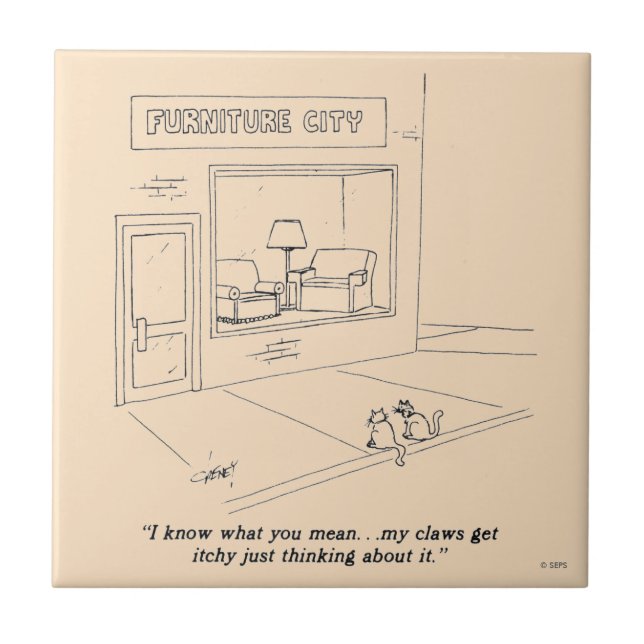 Kattmöbler Kakelplatta (Framsidan)